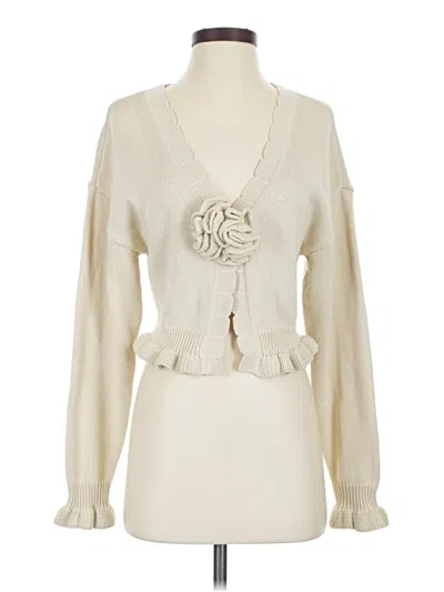 Pre-owned Tularosa Cardigan Sweater In Ivory