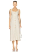 Tularosa Carley Midi Dress In 燕麦色