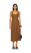 Tularosa Carley Midi Dress In Brown