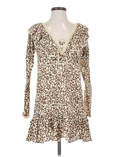 Pre-owned Tularosa Casual Dress In Brown