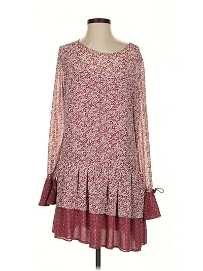 Pre-owned Tularosa Casual Dress In Burgundy