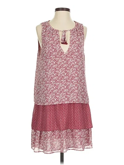 Pre-owned Tularosa Casual Dress In Burgundy