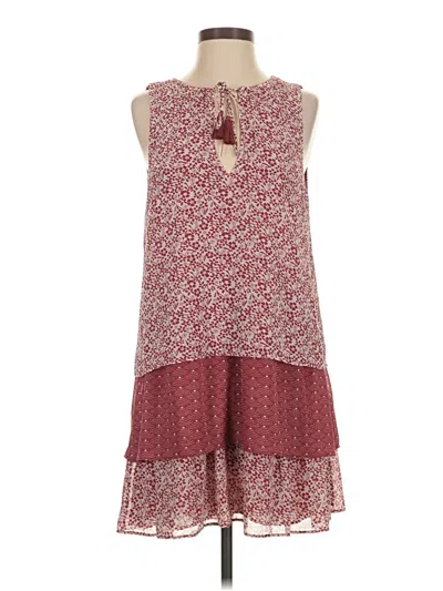 Pre-owned Tularosa Casual Dress In Burgundy