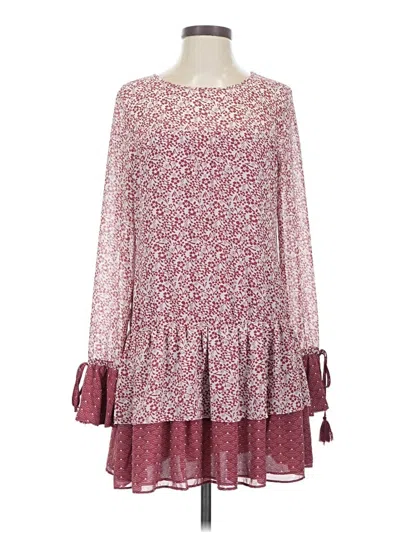 Pre-owned Tularosa Casual Dress In Burgundy