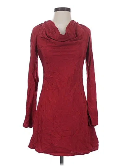 Pre-owned Tularosa Casual Dress In Burgundy