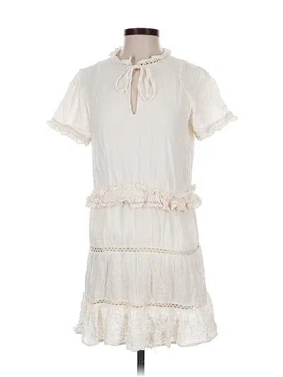 Pre-owned Tularosa Casual Dress In White