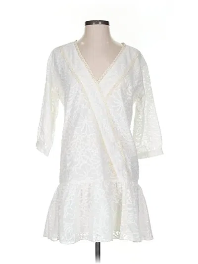 Pre-owned Tularosa Casual Dress In White