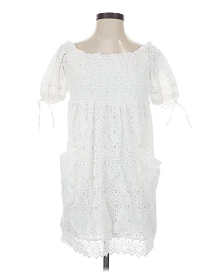Pre-owned Tularosa Casual Dress In White