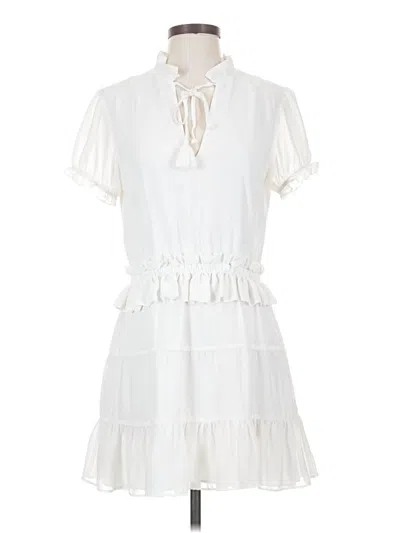 Pre-owned Tularosa Casual Dress In White