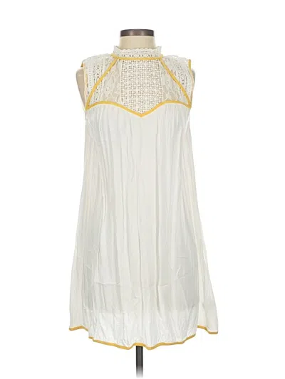 Pre-owned Tularosa Casual Dress In White
