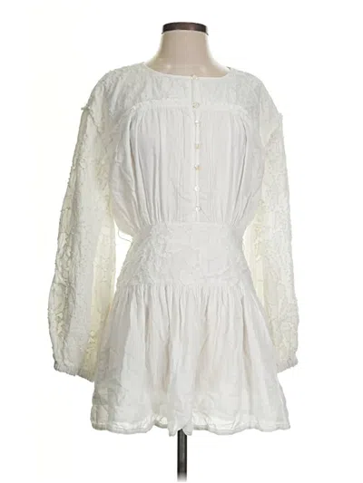 Pre-owned Tularosa Casual Dress In White