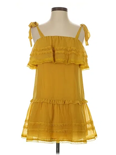 Pre-owned Tularosa Casual Dress In Yellow