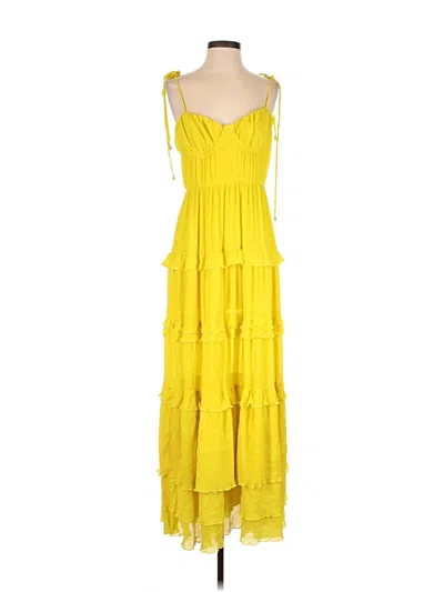 Pre-owned Tularosa Casual Dress In Yellow
