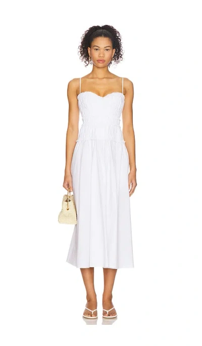 Tularosa Clea Midi Dress In White
