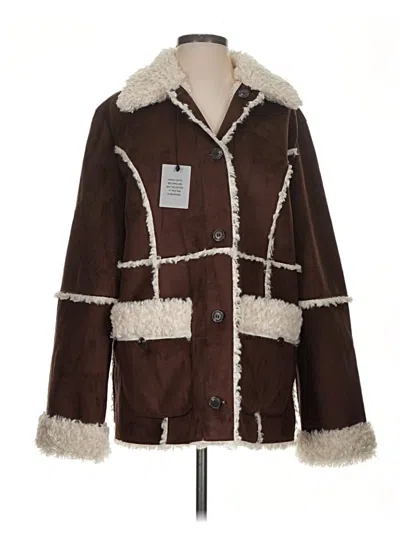 Pre-owned Tularosa Coat In Brown