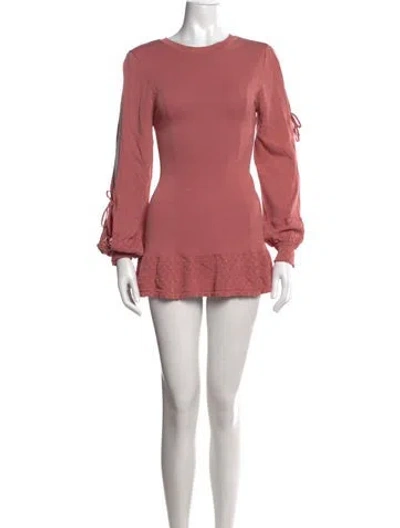 Pre-owned Tularosa Crew Neck Mini Dress In Pink