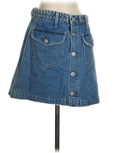 Pre-owned Tularosa Denim Skirt In Blue