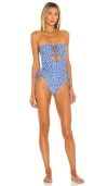Tularosa Dilara One Piece In Blue Ditsy Blossom