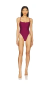 Tularosa Dova One Piece In Wine Red