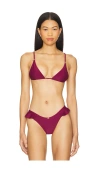 Tularosa Dova Top In Wine Red