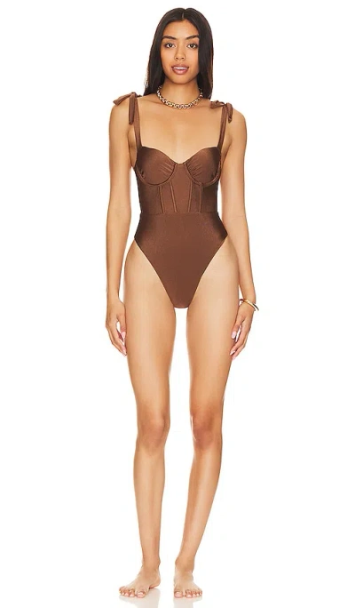 Tularosa Effie One Piece In Cacao Brown