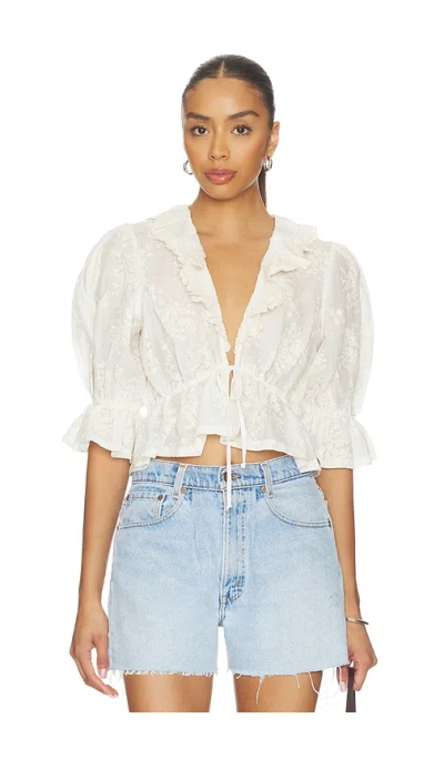 Tularosa Elisa Blouse In White