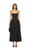 Tularosa Emma Midi Dress In Black