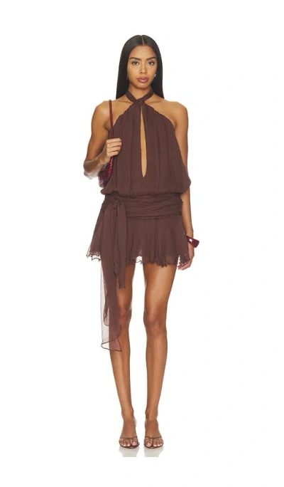 Tularosa Etta Mini Dress In Brown