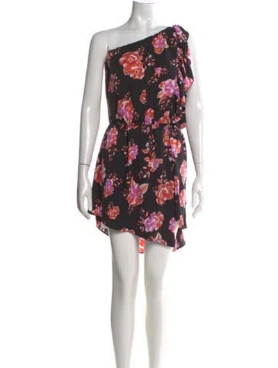 Pre-owned Tularosa Floral Print Mini Dress In Multi