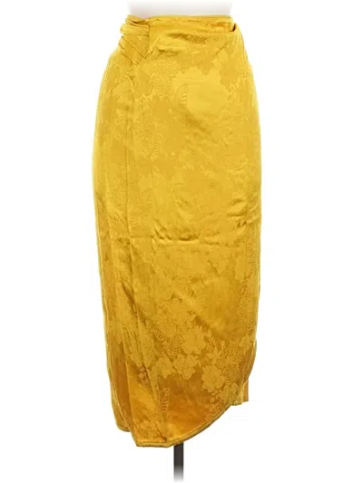 Pre-owned Tularosa Formal Skirt In Yellow
