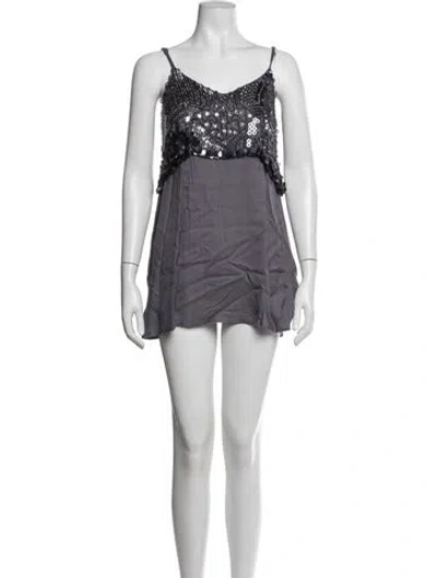 Pre-owned Tularosa Graphic Print Mini Dress W/ Tags In White