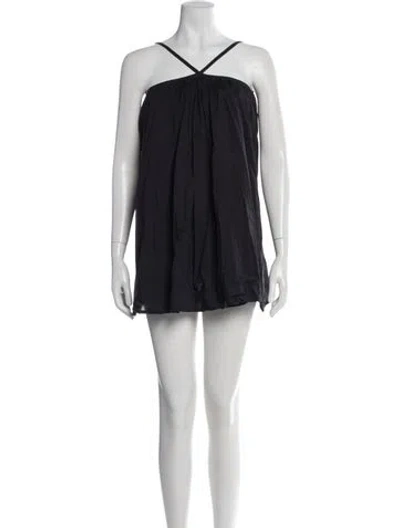 Pre-owned Tularosa Halterneck Mini Dress In Gray