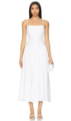 Tularosa Harriett Midi Dress In 白色