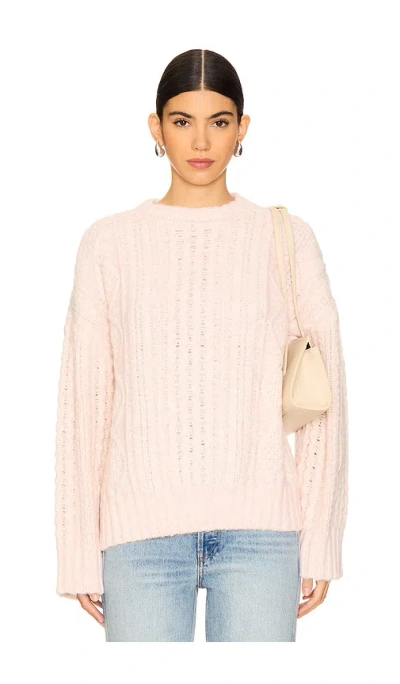 Tularosa Strick Isla Cable In Blush