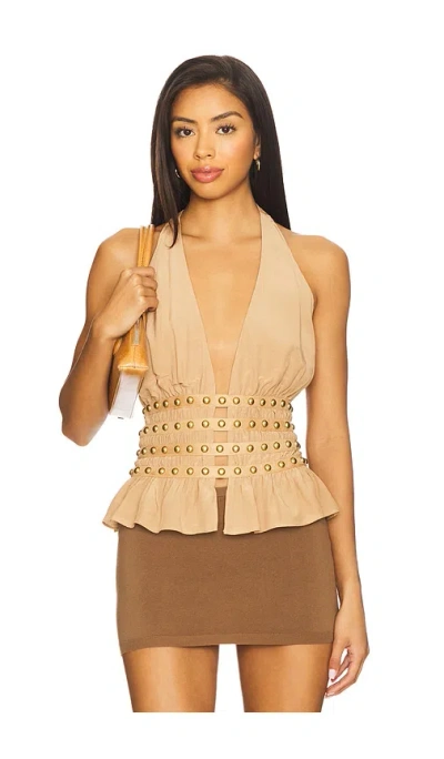 Tularosa Jaclyn Top In Brown