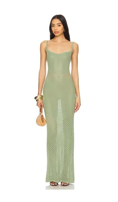 Tularosa Jacy Maxi Dress In Green