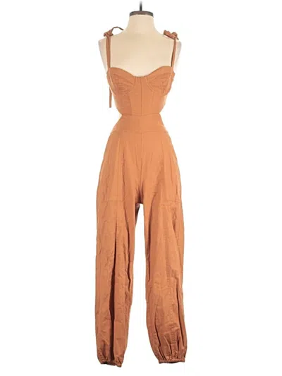 Pre-owned Tularosa Jumpsuit In Brown