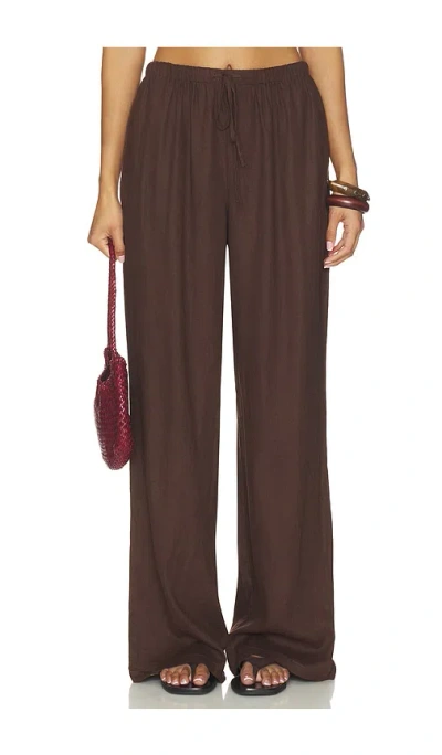 Tularosa Kai Linen Pant In Brown