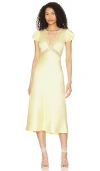 Tularosa Kayla Midi Dress In Yellow