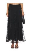 Tularosa Kylie Maxi Skirt In Black