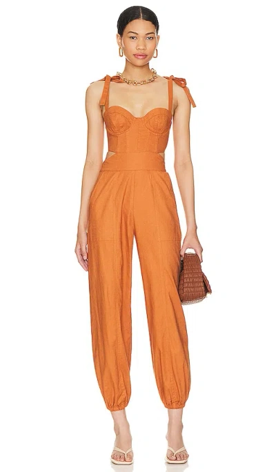 Tularosa Kylo Jumpsuit In Orange