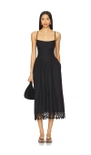 Tularosa Lexi Midi Dress In Black
