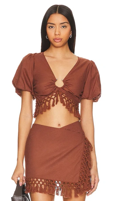 Tularosa Lexi Top In Chocolate