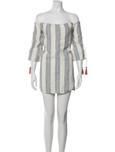 Pre-owned Tularosa Linen Mini Dress In Multi