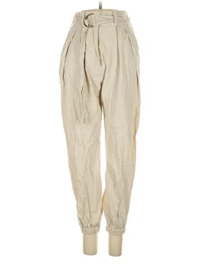 Pre-owned Tularosa Linen Pants In Tan