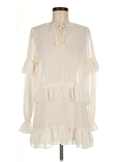 Pre-owned Tularosa Long Sleeve Blouse In Ivory