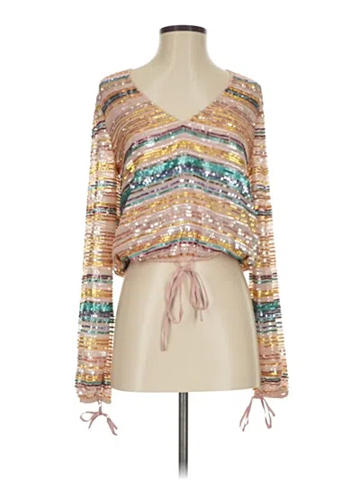 Pre-owned Tularosa Long Sleeve T-shirt In Gold