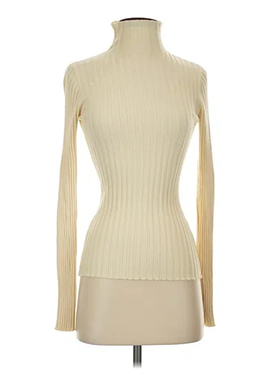 Pre-owned Tularosa Long Sleeve Turtleneck In Ivory