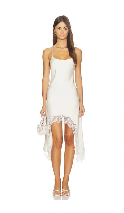Tularosa Lou Midi Dress In White