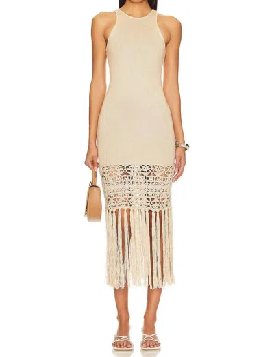 TULAROSA LUCAYA PULL ON DRESS IN TAN